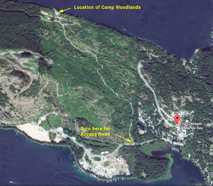 Location of Camp Woodlands